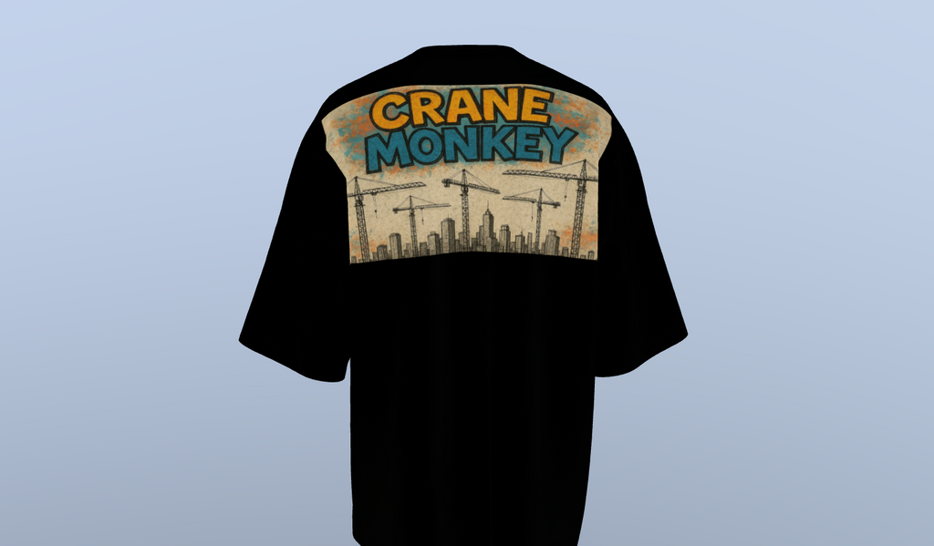 Crane Monkey Graphite T-Shirt