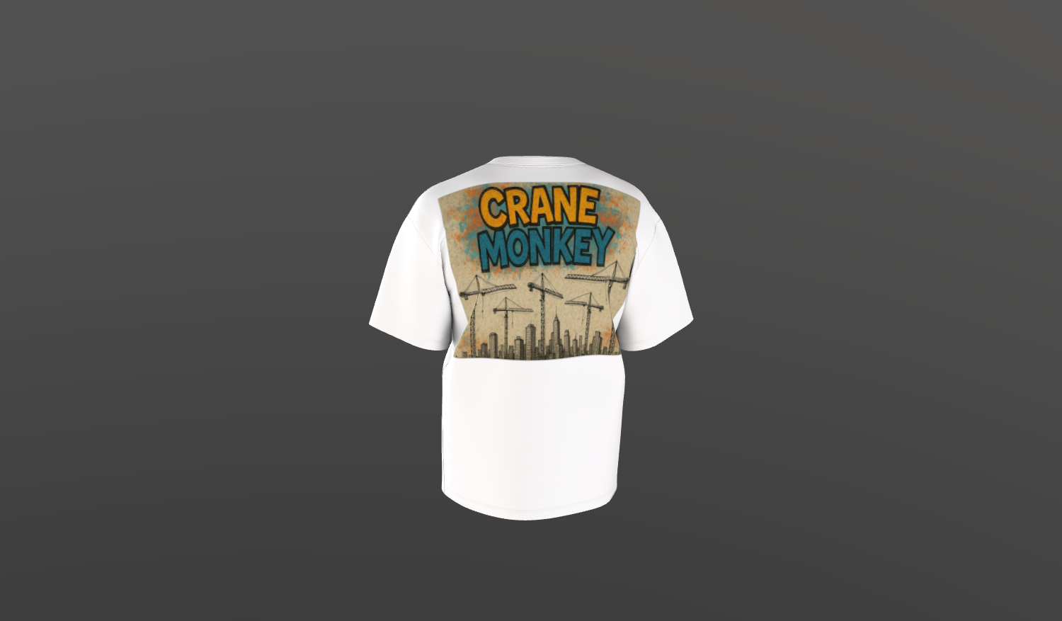 Crane Monkey Graphite T-Shirt